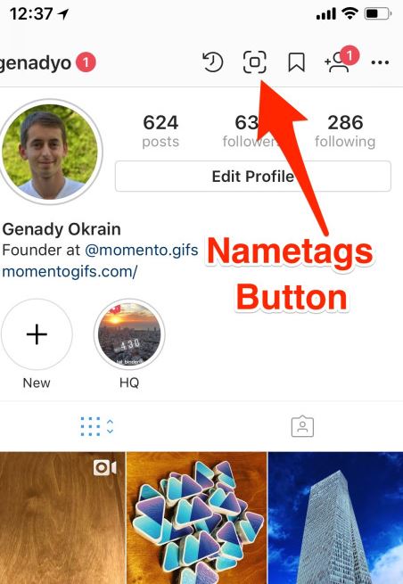 NameTags Instagram